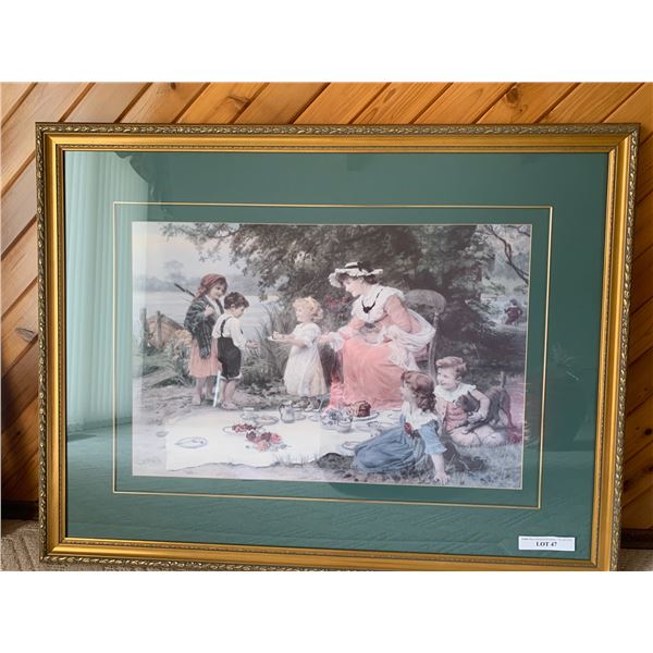 Framed Print in Gold Frame