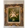Image 1 : Stunning Oil Painting in large gold guild frame with ornate inlay