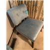 Image 3 : Light Blue Velvet Chair with Dark wood legs and Humpty Dumpty Doll
