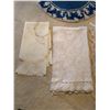 Image 3 : Large Assortment of beautiful Table Cloths, and table runners  (3 hand made), rose rectangula