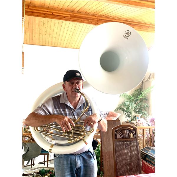 Yamaha Sousaphone (tuba family) appraised at 1500.00. Valves are a little sticky so would need a tun