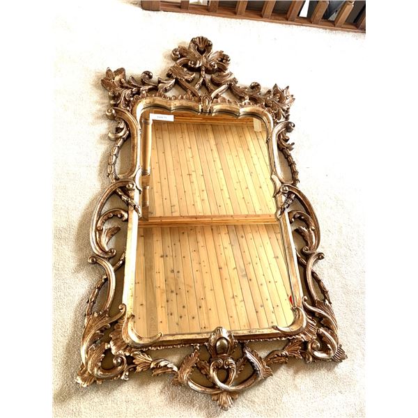 Gold gilded mirror