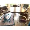 Image 2 : Kitchen table with 4 chairs with arms  48"L x 36" W x 30"H. Extra Leaf 11 3/4"