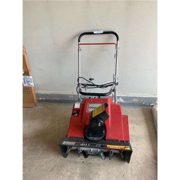 Gran Prix 22" 3 horsepower snowblower