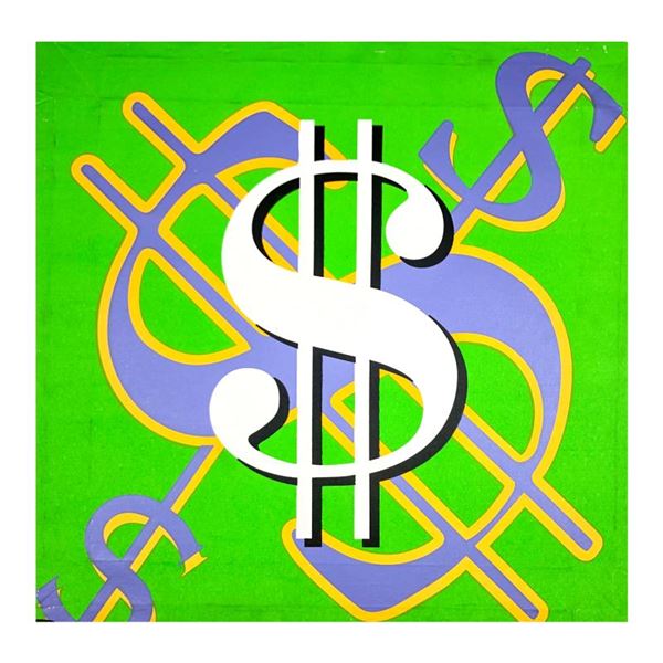 Dollar Sign (Green Classic) by Steve Kaufman (1960-2010)