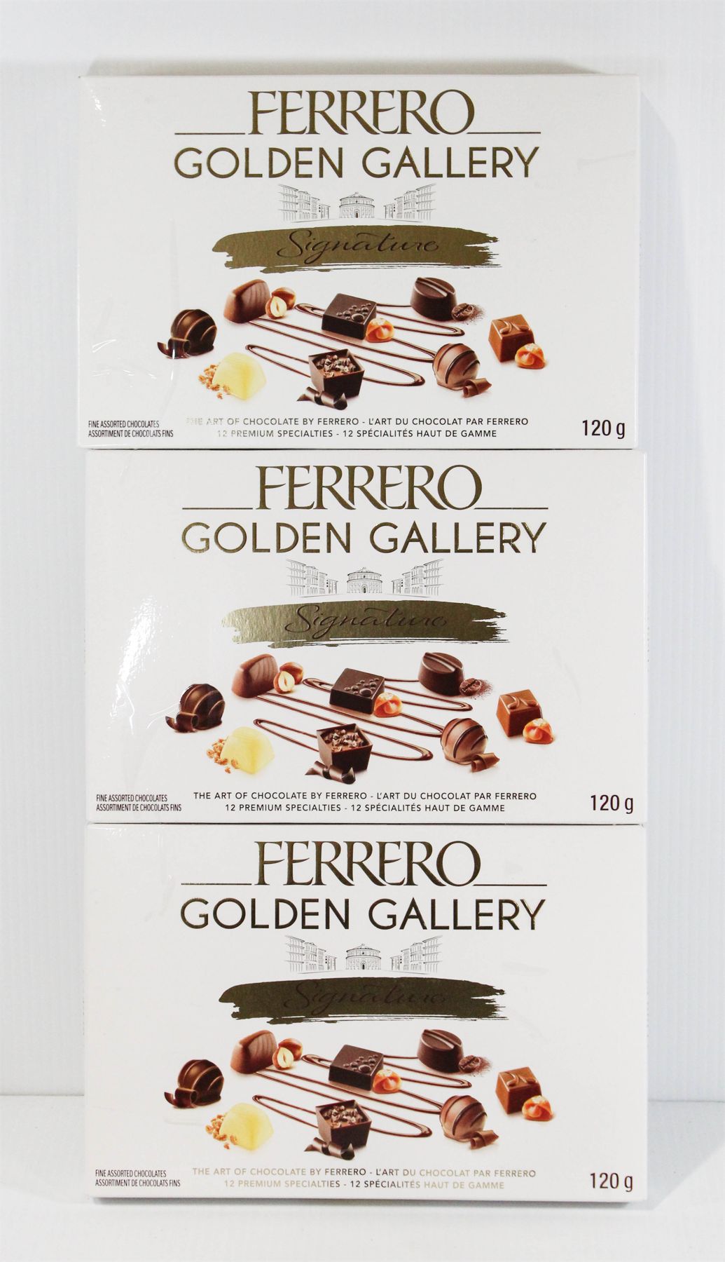3 BXS FERRERO GOLDEN GALLERY CHOCOLATES ASSORTED