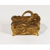 Image 1 : ORNATE FLOWER HAND CAST TRINKET BOX