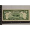 Image 2 : 1953-B US STAR NOTE $5 RED SEAL AU+ / CRISP UNC