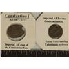 Image 2 : 2 ROMAN ANCIENT COINS: CONSTANTINE ERA WITH