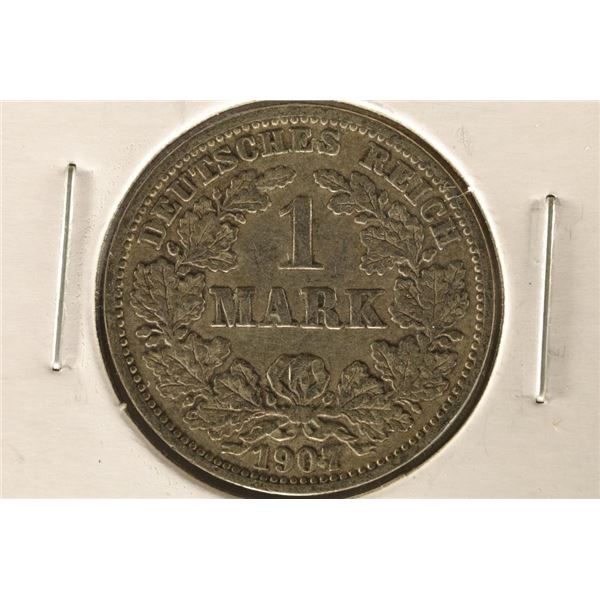 1907-J GERMAN SILVER 1 MARK .1606 OZ. ASW