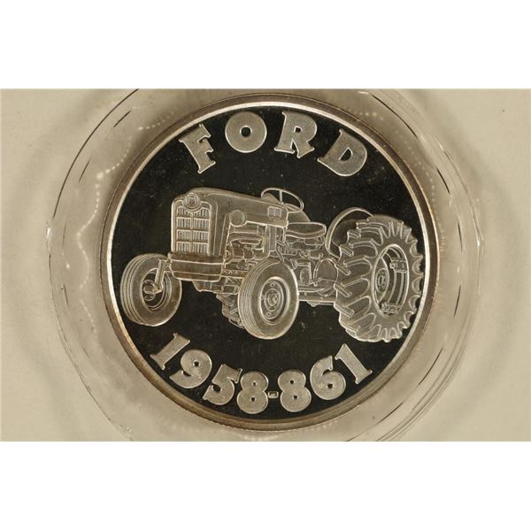 1 TROY OZ. .999 FINE SILVER PROOF ROUND "FORD