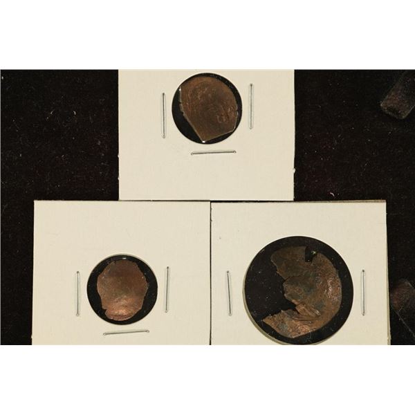 3 CUPPED BYZANTINE ROMAN ANCIENT COINS