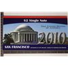 Image 3 : 2010 SAN FRANCISCO FEATURING A 2003-A US $2 FRN