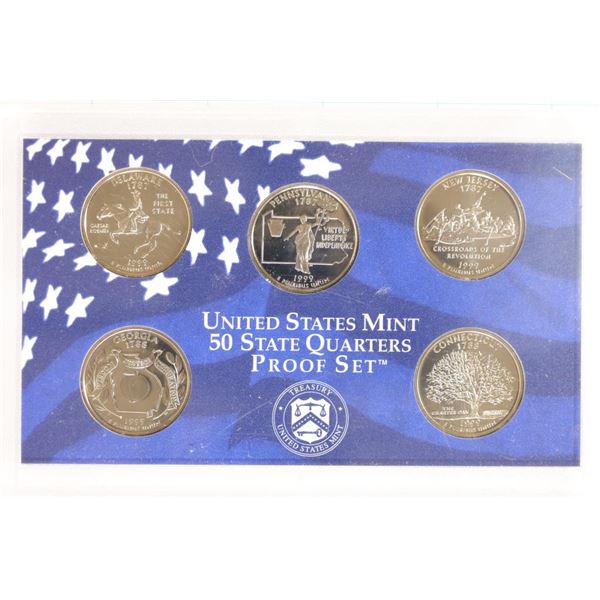 1999 US 50 STATE QUARTERS PROOF SET NO BOX