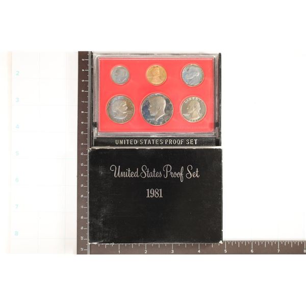 1981 US PROOF SET (WITH BOX)