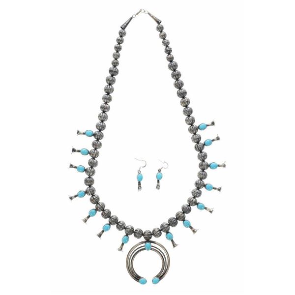 Leon F. Kirlie (Navajo / Dine) Squash Blossom Set