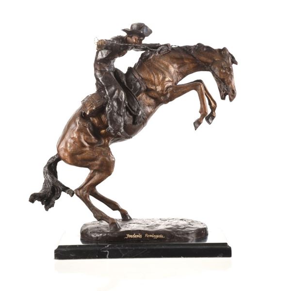 Frederic Remington 1861-1909 Bronco Buster Bronze