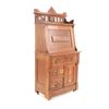 Image 10 : 1870-1900s Eastlake Burl Drop Front Writing Desk