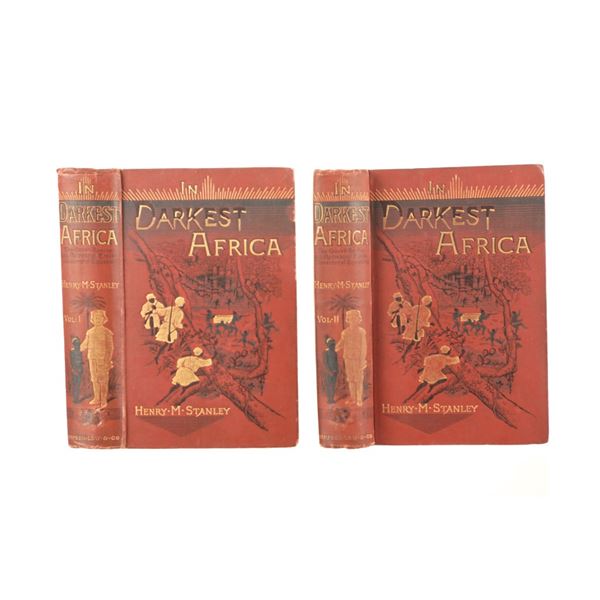 RARE 1890 1st Ed. Vol. I & II "In Darkest Africa"