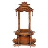 Image 1 : 1860-1890s Rococo Style Carved Wood Hall Tree