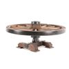 Image 10 : 19th C. Western Covered Wagon Wheel Coffee Table