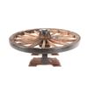 Image 1 : 19th C. Western Covered Wagon Wheel Coffee Table