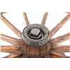 Image 5 : 19th C. Western Covered Wagon Wheel Coffee Table