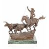 Image 1 : C.M. Russell (1864-1926) The Round Up Bronze
