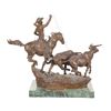 Image 21 : C.M. Russell (1864-1926) The Round Up Bronze