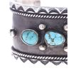 Image 2 : Hopi Hale Kahe Sterling Silver Turquoise Bracelet