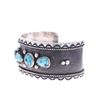 Image 8 : Hopi Hale Kahe Sterling Silver Turquoise Bracelet