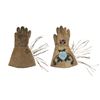 Image 2 : Ca. 1900- Ute Indian Beaded Hide Gauntlet Gloves