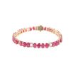 Image 2 : 20.94cts Ruby Diamond & 14k Yellow Gold Bracelet