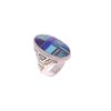 Image 1 : Navajo Sterling Silver Multistone Mosaic Ring