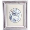 Image 1 : Buruna Mountain Goat Framed Watercolor on Canvas