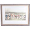 Image 1 : Charles Lees "The Golfers" Hand Colored Engraving