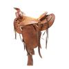 Image 1 : Carved Cheyenne Roll Western Cowboy Saddle c 1960s