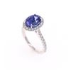 Image 3 : 3.39ct Tanzanite VS2 Diamond & 18k White Gold Ring