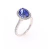 Image 5 : 3.39ct Tanzanite VS2 Diamond & 18k White Gold Ring