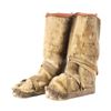 Image 1 : Mid-20th C. Inuit Sealskin, Hide & Caribou Mukluks