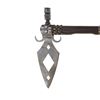 Image 2 : Huge Spontoon Pipe Tomahawk Diamond Cutout w/ Drop