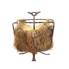 Image 9 : Coyote Hide Lined Wrought Iron Magazine Bin c1950