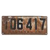 Image 2 : Montana Prison Made License Plate circa 1929