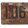 Image 6 : Montana Prison Made License Plate circa 1929