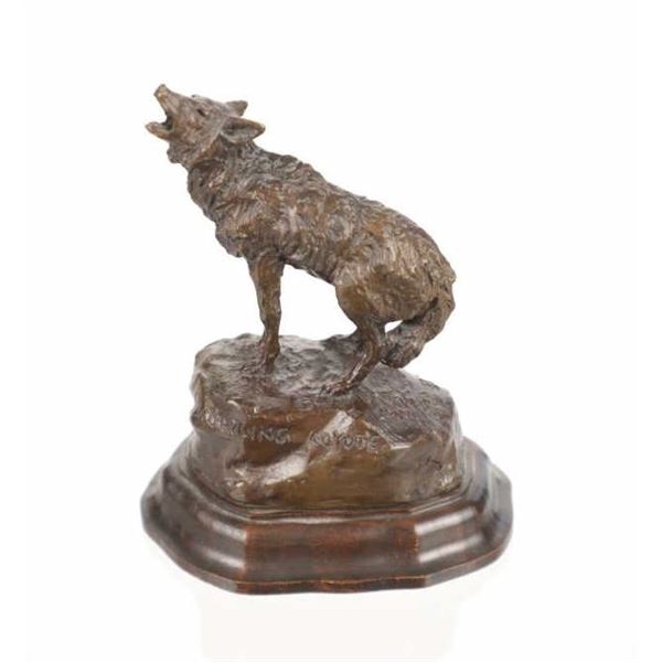 1975 Original Bob Scriver Howling Coyote Bronze