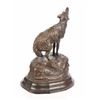 Image 8 : 1975 Original Bob Scriver Howling Coyote Bronze