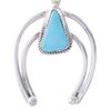 Image 4 : Navajo Herbert Tsosie Silver Turquoise Necklace