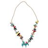 Image 9 : Navajo Strung Multistone Animal Fetish Necklace