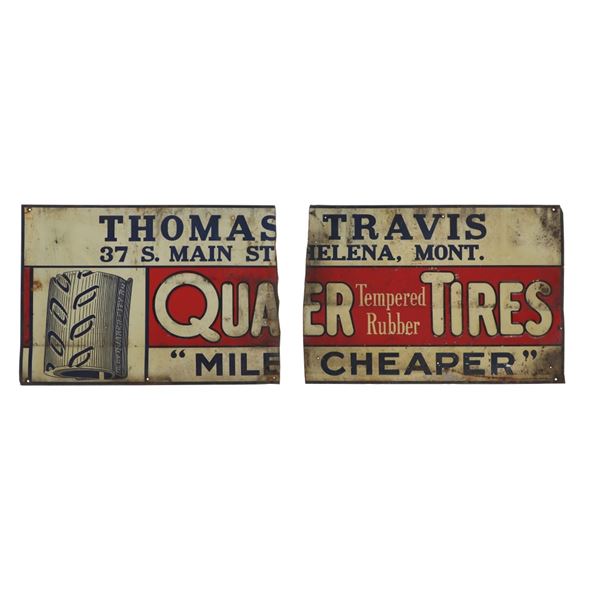 Quaer Tires Thomas Travis Helena, Mont. Ad Sign