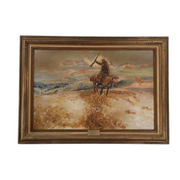 Michael Beal Original Framed Painting C. 1948